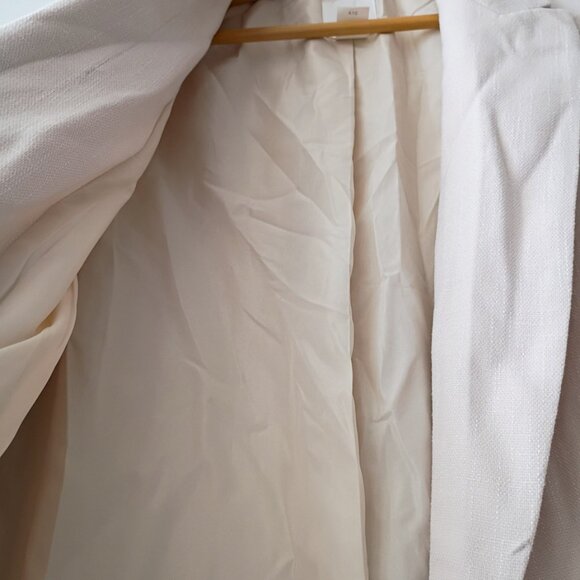 H&M Neutral Double-Breasted Blazer | Size S | Minimalist Layer - Picture 5 of 9